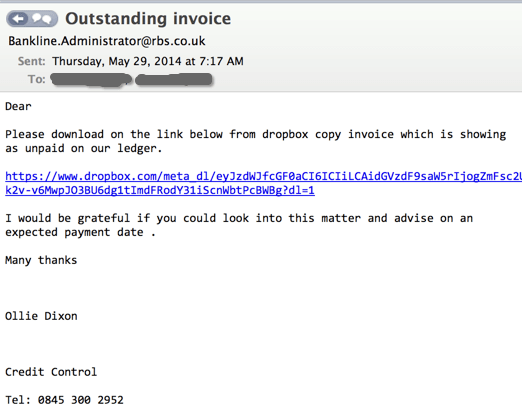 Figure 3: Real hijacked email thread example that delivered PikaBot (ATR 351964). 