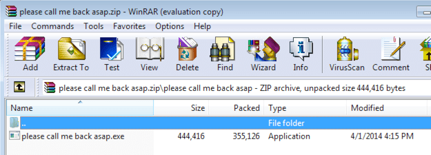 Figure 4: Phishing URL used to download and run malicious JS Dropper. 